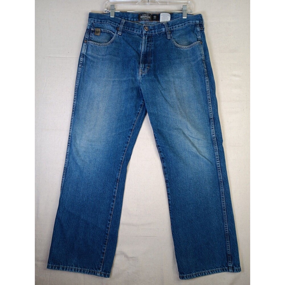 Ariat Classic Cut Heritage Jeans Men 36x30 Straight Leg Denim Cowboy Western EUC